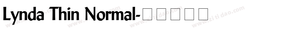 Lynda Thin Normal字体转换